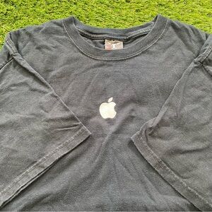 Vintage Black Apple T Shirt Large
